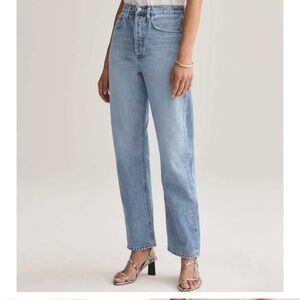 NWT Agolde Mid Rise Loose Fit Affair Denim Jeans 30 | 10